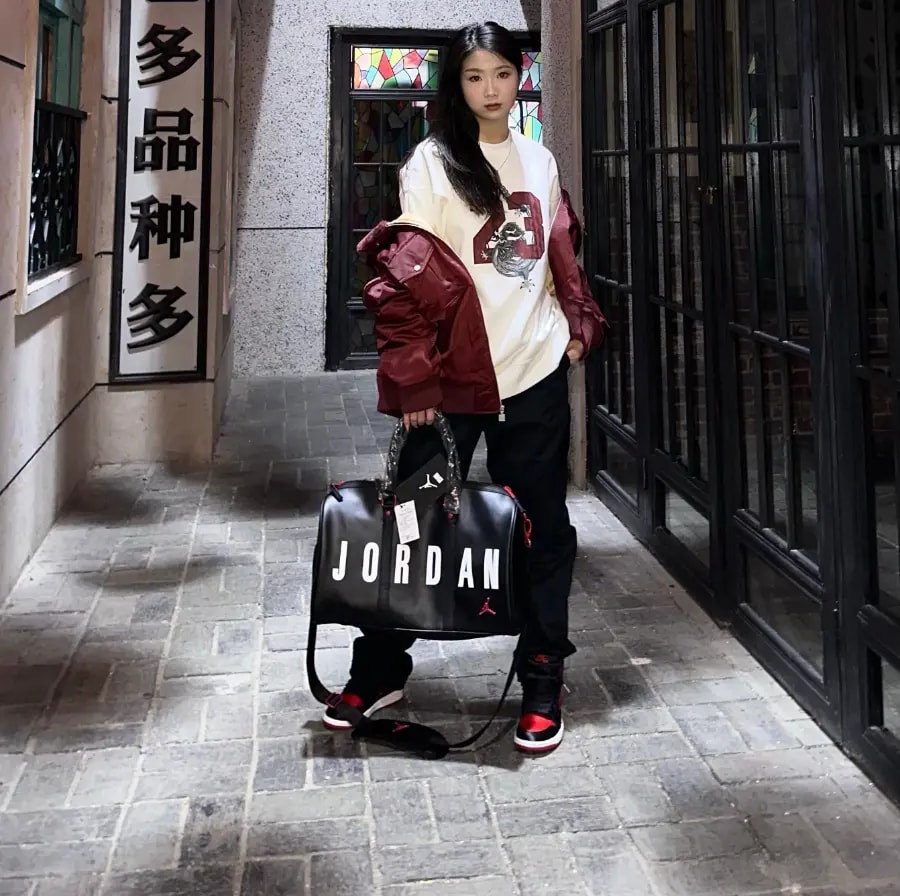 Túi Nike Jordan Jumpman Duffel Bag 'Black' 9A0165-F66 — ảnh 2