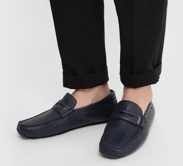 Giày Bally Pavel Leather Loafers 'Navy' 6234458 — ảnh 2