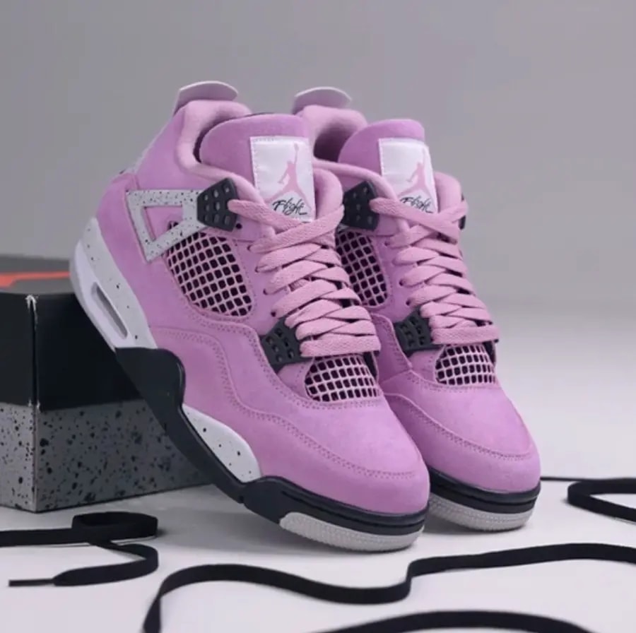 Giày Nike Wmns Air Jordan 4 Retro 'Orchid' AQ9129-501 — ảnh 4