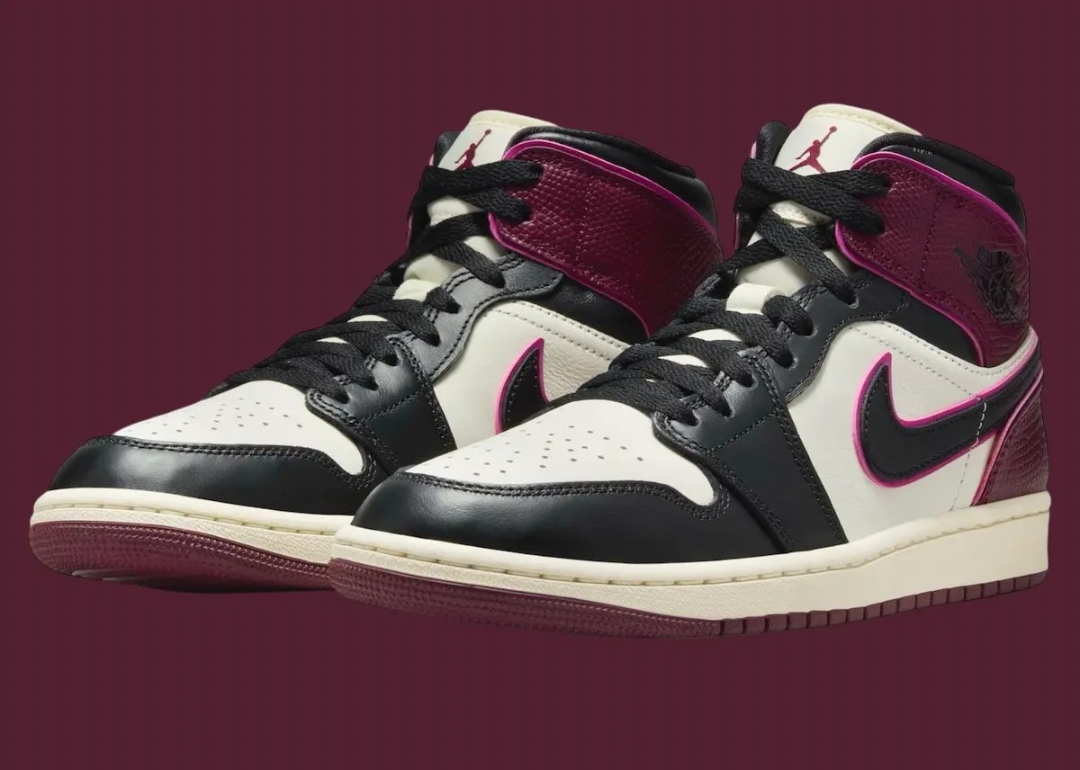 Giày Nike Air Jordan 1 Mid SE 'Bordeaux' FQ7818-101 — ảnh 5