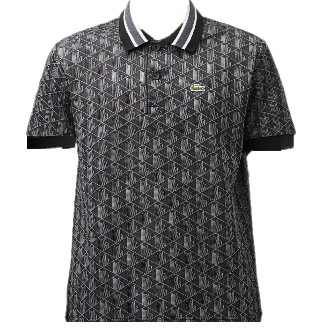 Áo Lacoste Polo Jacquard 'Grey' DH1417-10-4PC — kich-thuoc: L