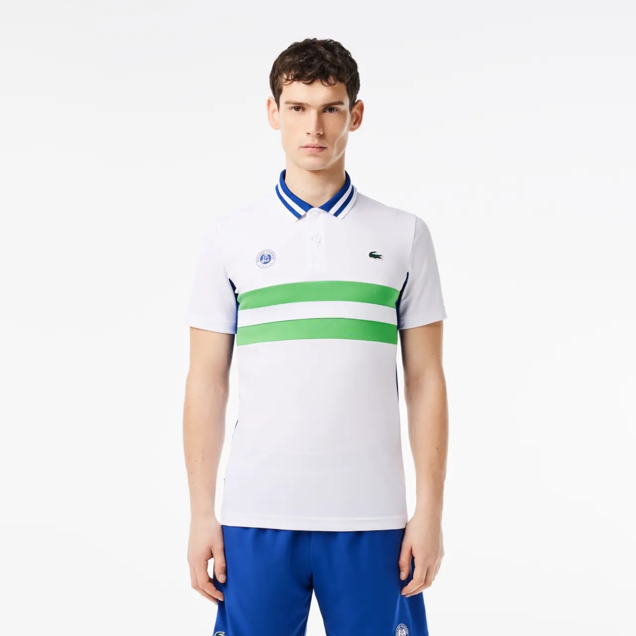 Áo Lacoste Slim Fit Ultra 'Roland-Garros Edition White' DH7834-00-ITC — ảnh 3