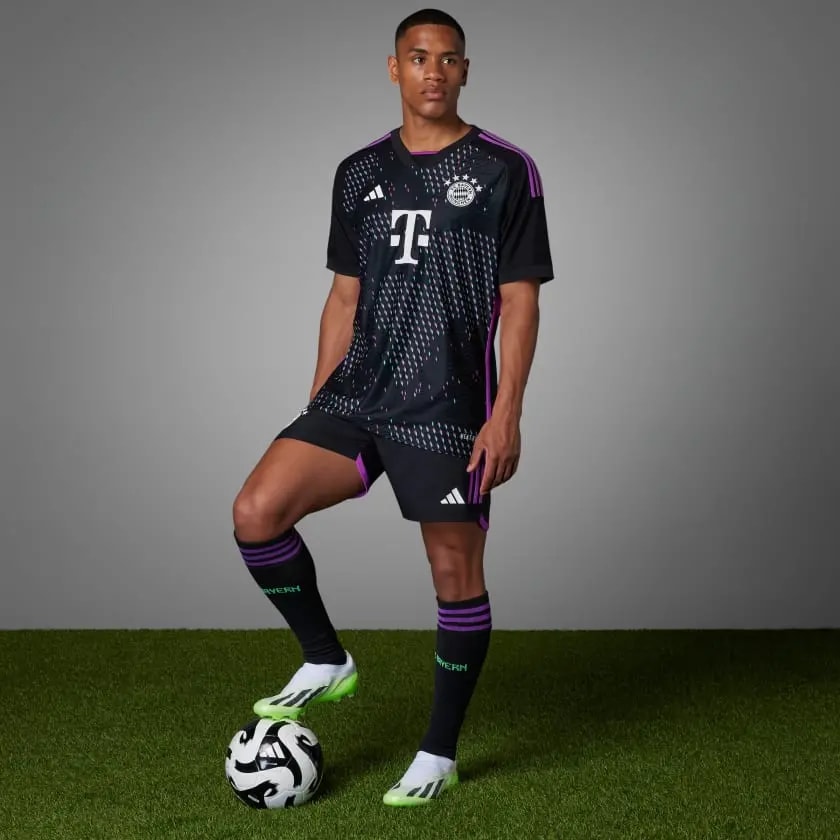 Áo Adidas Fc Bayern 23/24 Away Jersey 'Black Purple' HR6947 — ảnh 2