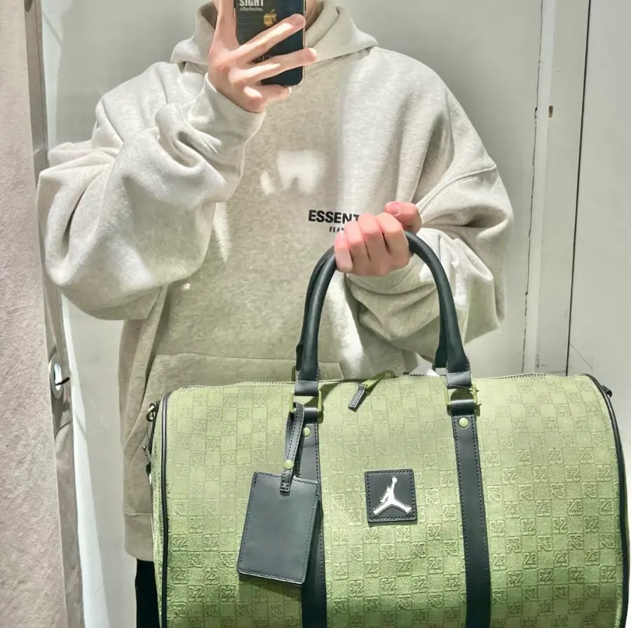 Túi Nike Jordan Monogram Duffle 'Green' FJ6787-390 — ảnh 2