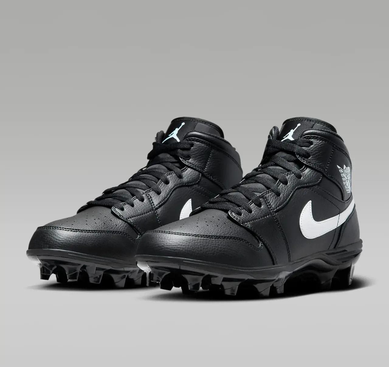 Giày Nike Air Jordan 1 Mid TD Cleat 'Black White' FJ6805-001 — ảnh 3