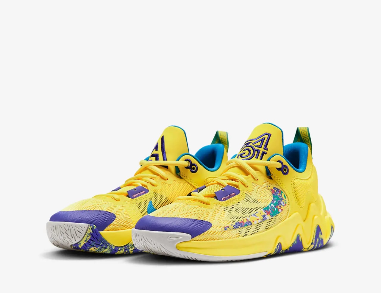 Giày Nike Giannis Immortality 2 GS 'Yellow Strike' DQ1943-700 — ảnh 4