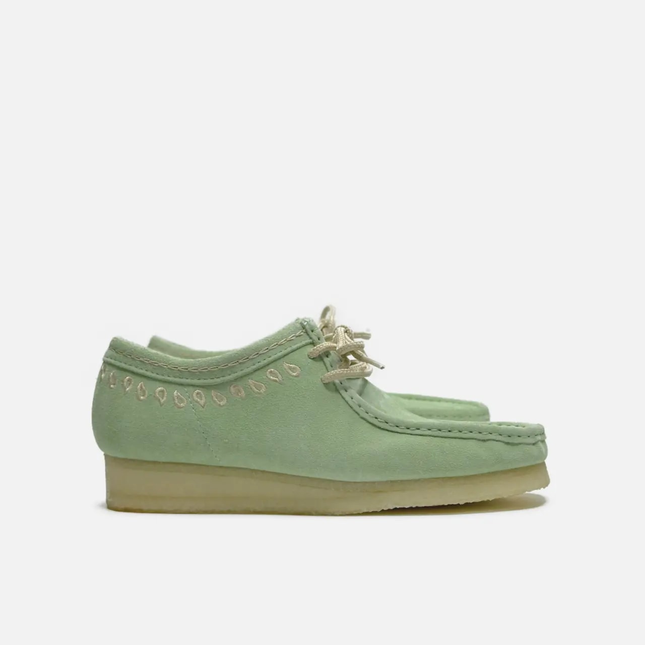 Giày Clarks Wallabee Low '﻿Green Embroidery' 26172073 — ảnh 4