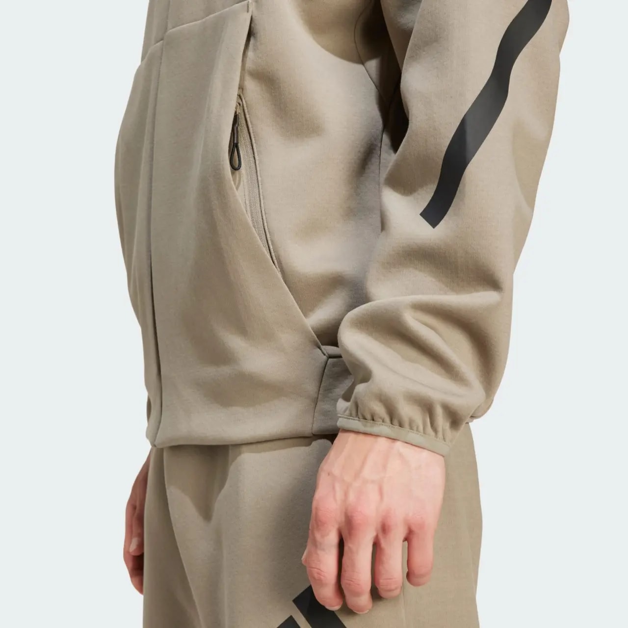 Áo Adidas ZNE Full Zip Hooded Track Jacket 'Brown' JD9600 — ảnh 5