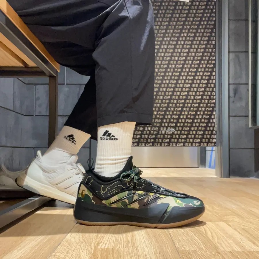 Giày Adidas Dame 9 x BAPE 'Black Green' JH6358 — ảnh 2