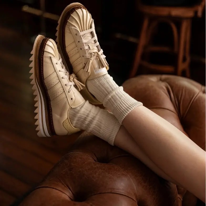 Giày Adidas Superstar x CLOT 'Crystal Sand' JQ6117 — ảnh 3