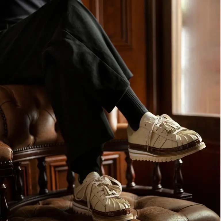 Giày Adidas Superstar x CLOT 'Crystal Sand' JQ6117 — ảnh 5