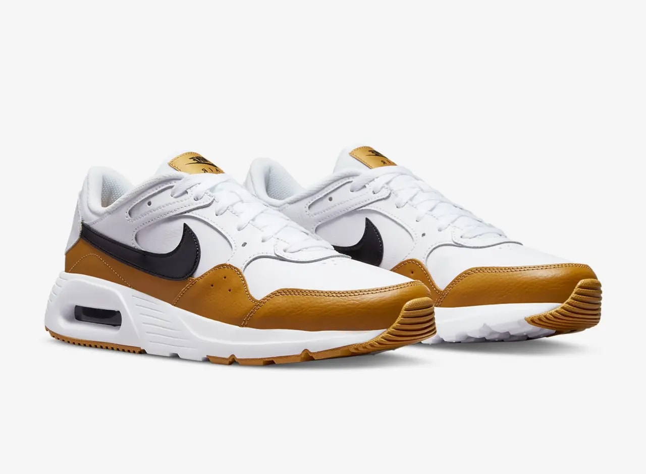 Giày Nike Air Max SC Leather 'White Yellow' DH9636-100 — ảnh 4
