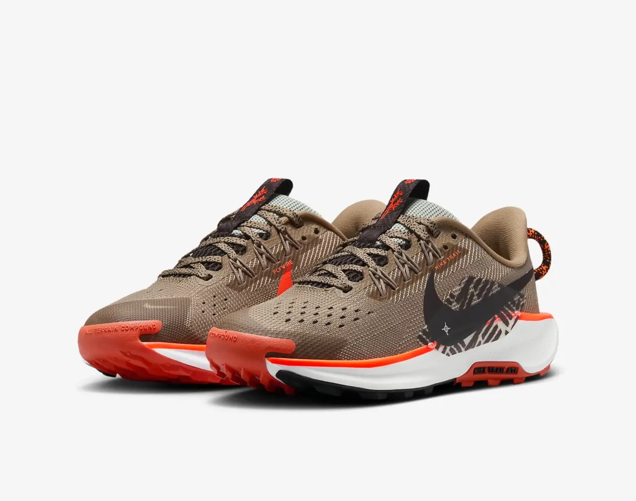Giày Nike Pegasus Trail 5 GS 'Khaki Hyper Crimson' FV5638-200 — ảnh 4
