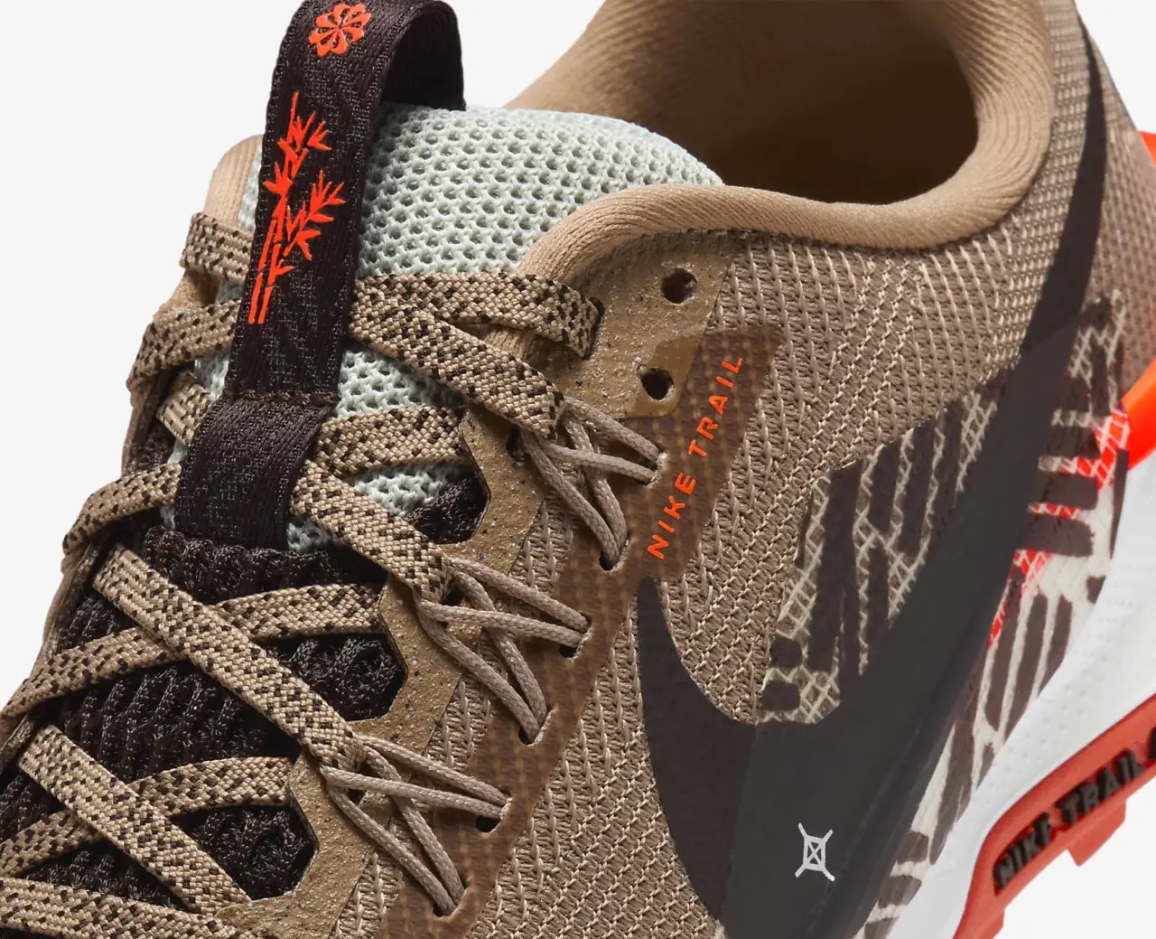 Giày Nike Pegasus Trail 5 GS 'Khaki Hyper Crimson' FV5638-200 — ảnh 2