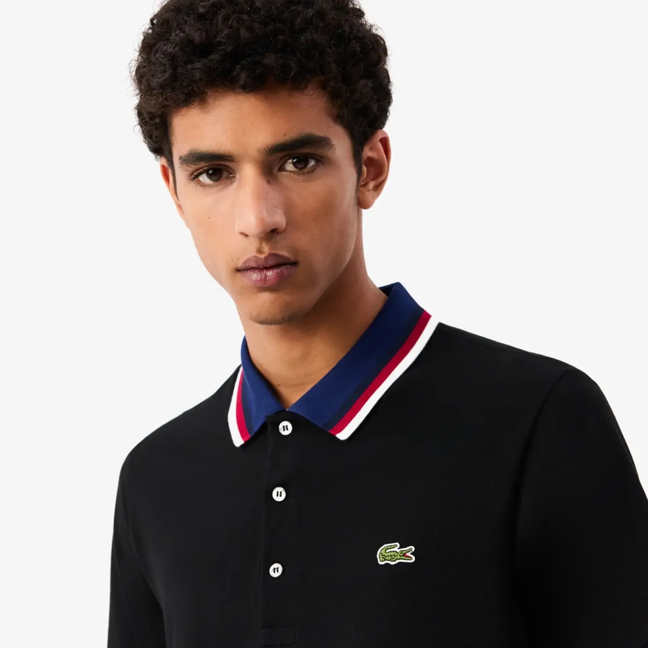 Áo Lacoste Polo Piqué 'Black' PH6351-10-031 — ảnh 2