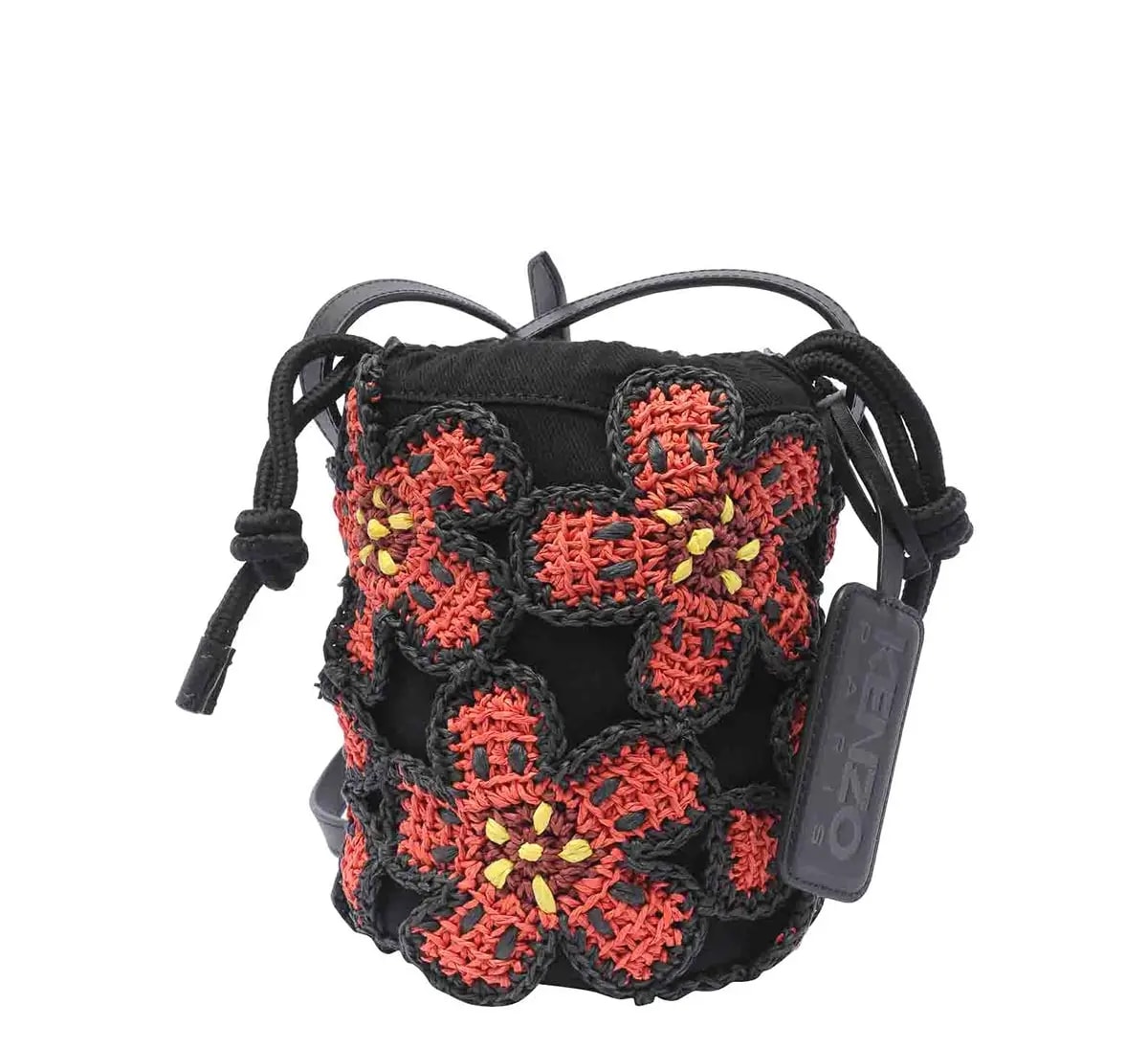 Túi Kenzo Flower boke bucket bag 'Black Red' FE52SA504F0421 — ảnh 2