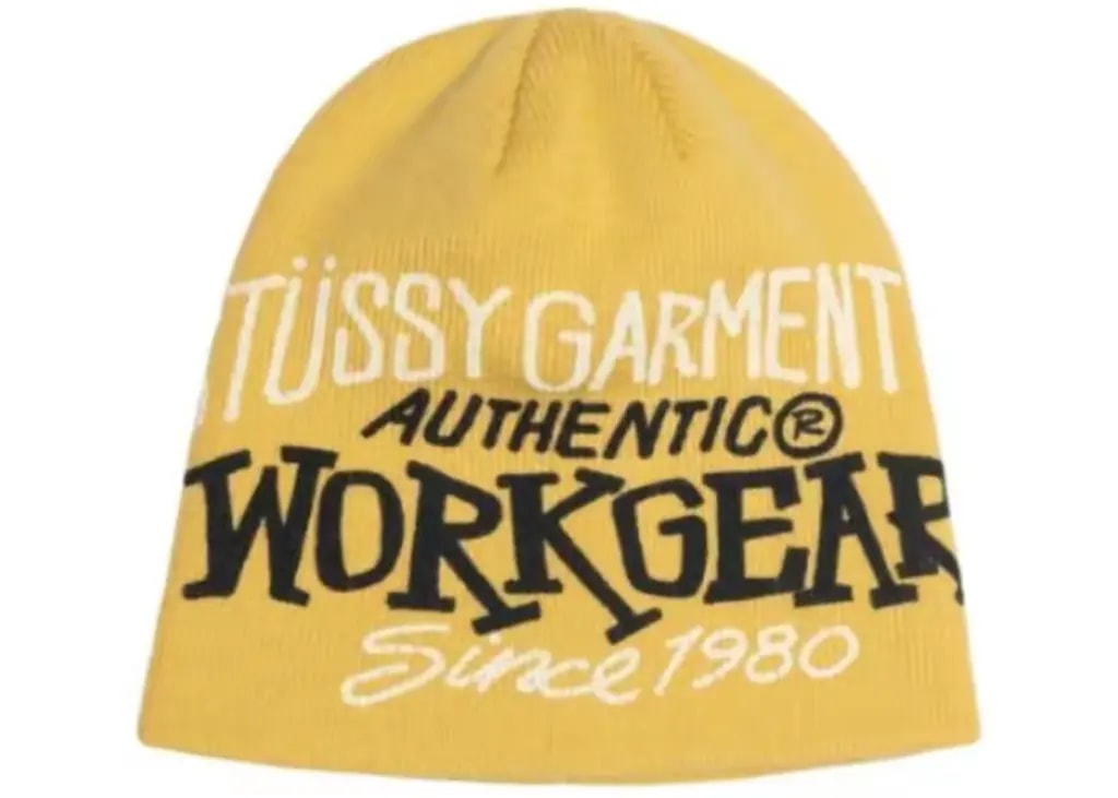 Mũ Stussy Workgear Print Skullcap 'Mustard' 1321183MUST