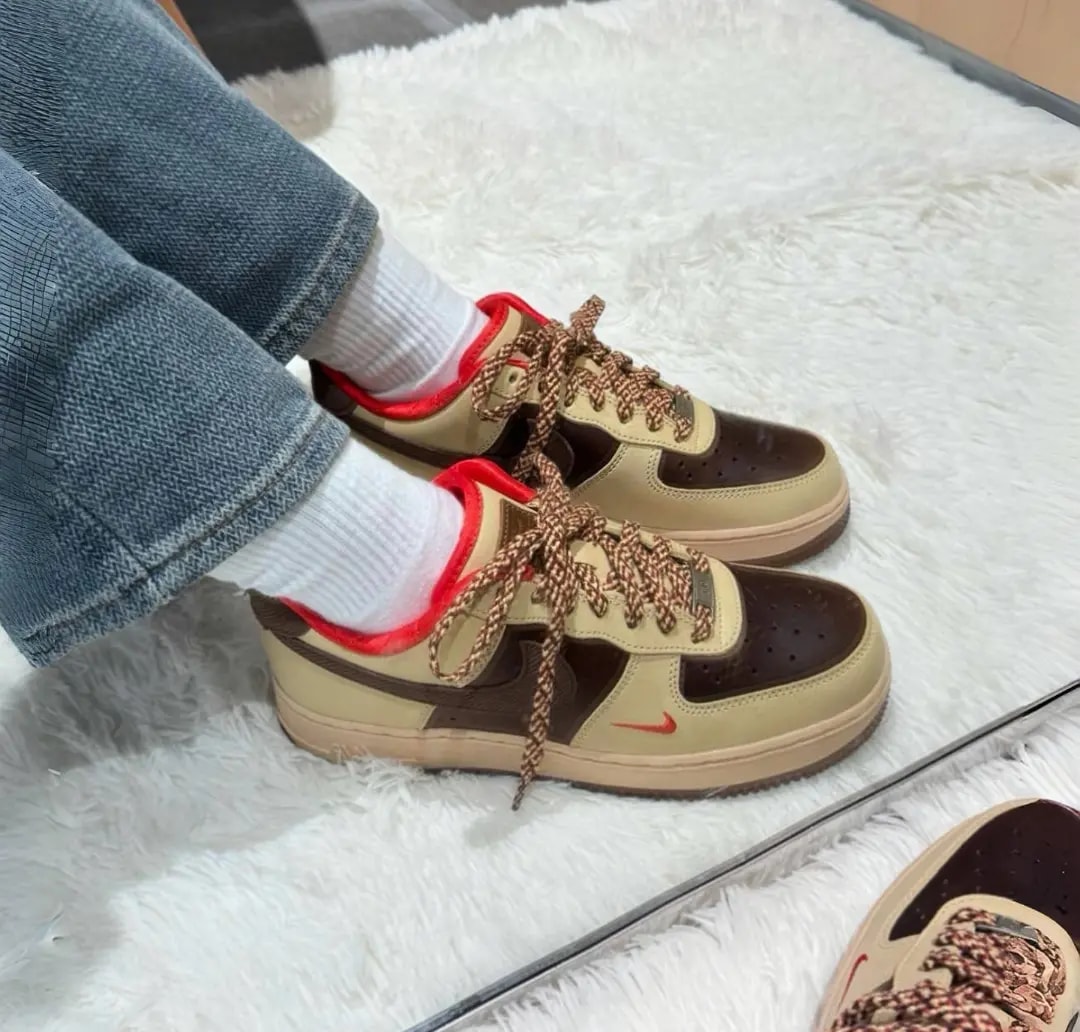Giày Nike Air Force 1 '07 'Light British Cacao Wow' HQ3447-222 — ảnh 3