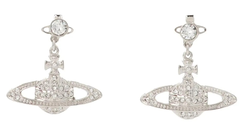 Khuyên Tai Vivienne Westwood Mini Bas 'Silver' 6202002502P116CNP116