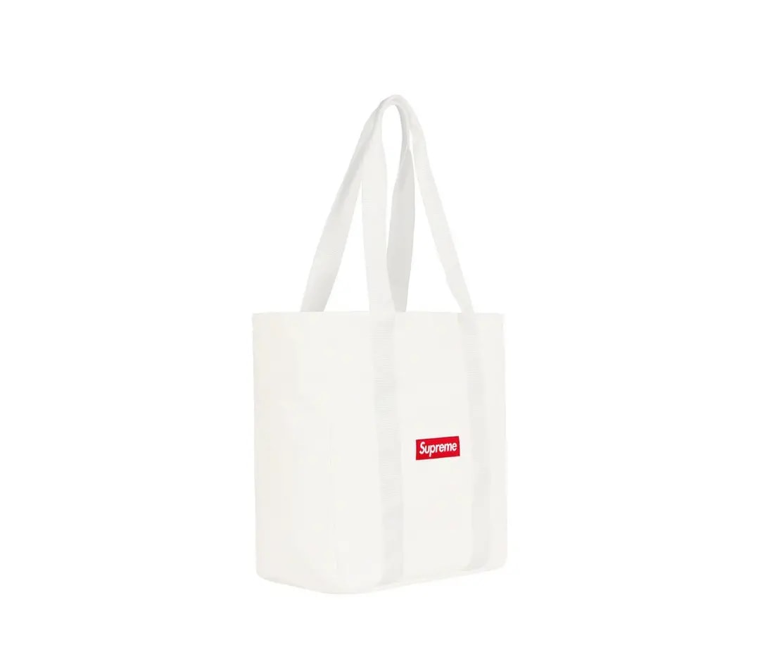 Túi Supreme Canvas Tote 'White Red' SUP-FW20-153 — ảnh 3