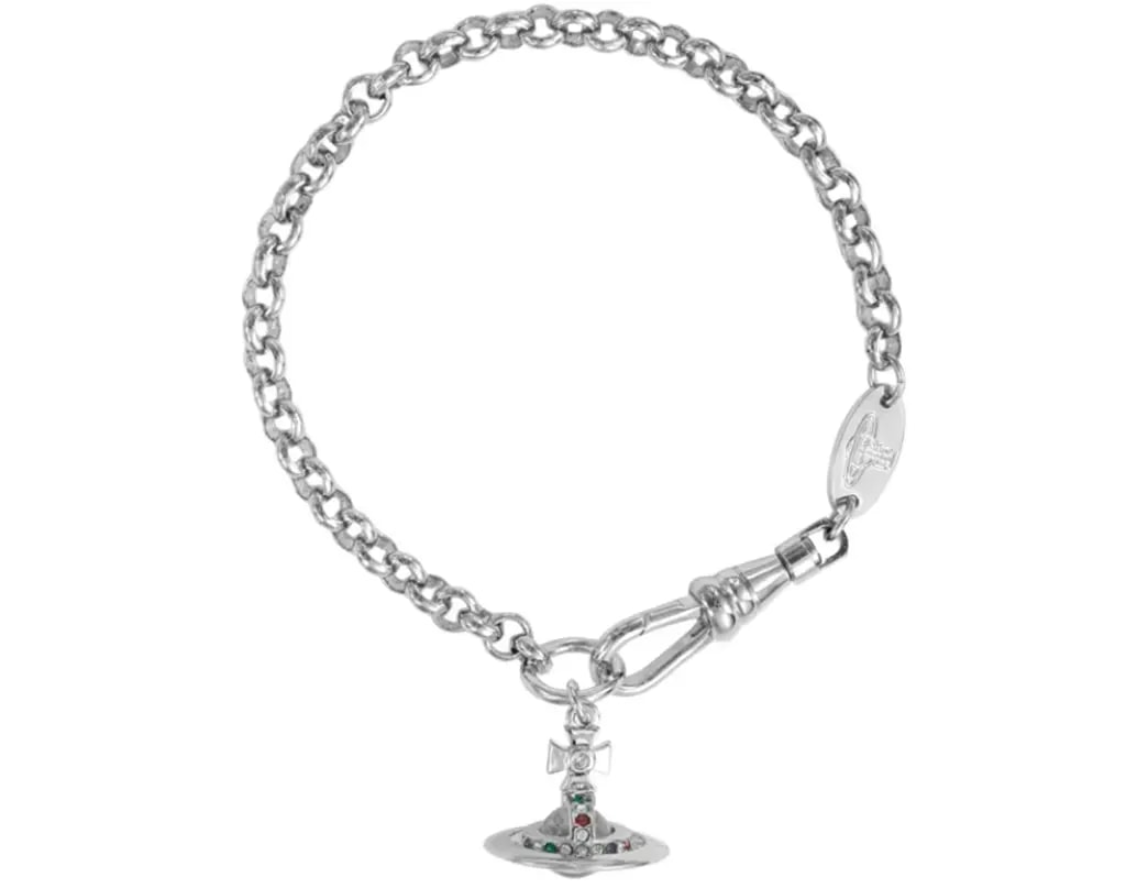 Vòng Tay Vivienne Westwood Petite Orb 'Silver' 6102005702P019P019
