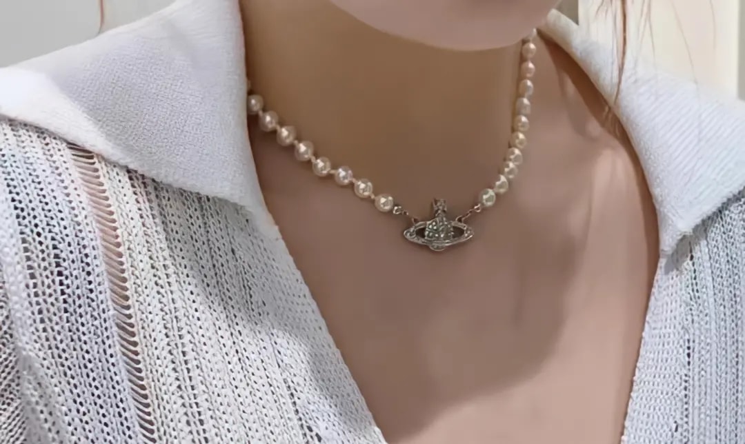 Dây Chuyền Vivienne Westwood Mini Bas Choker 'Silver' 63030006W127W127 — ảnh 2