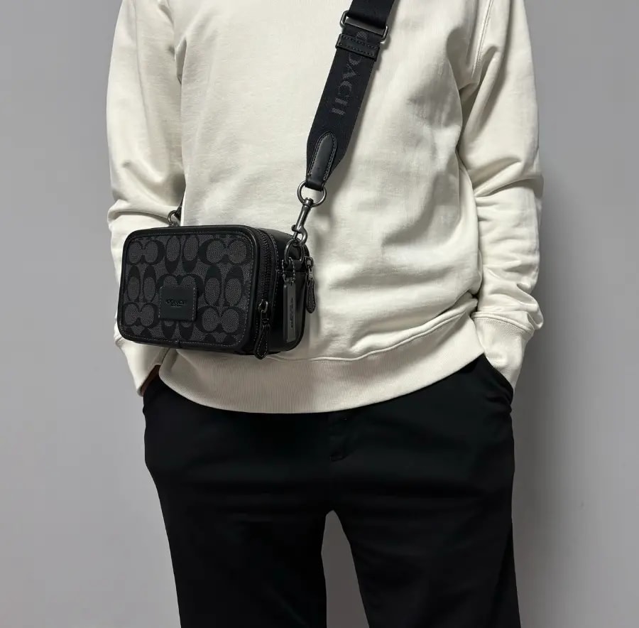 Túi Coach Wyatt Crossbody In Signature 'Black' CM109-QBMI5 — ảnh 2