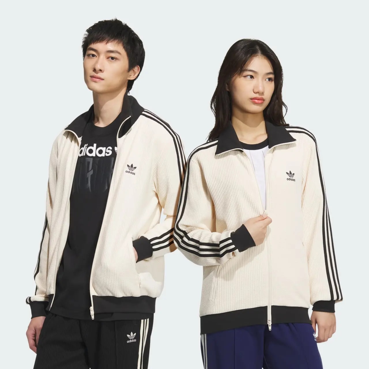 Áo Adidas Originals Waffle Jacket 'Beige' JW0109 — ảnh 2