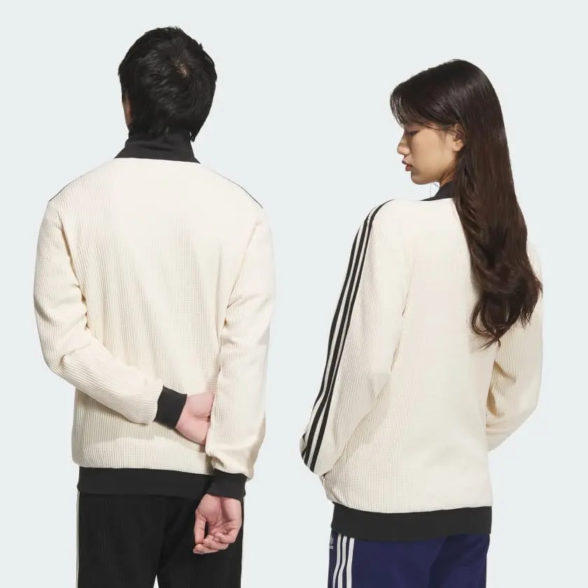 Áo Adidas Originals Waffle Jacket 'Beige' JW0109 — ảnh 3