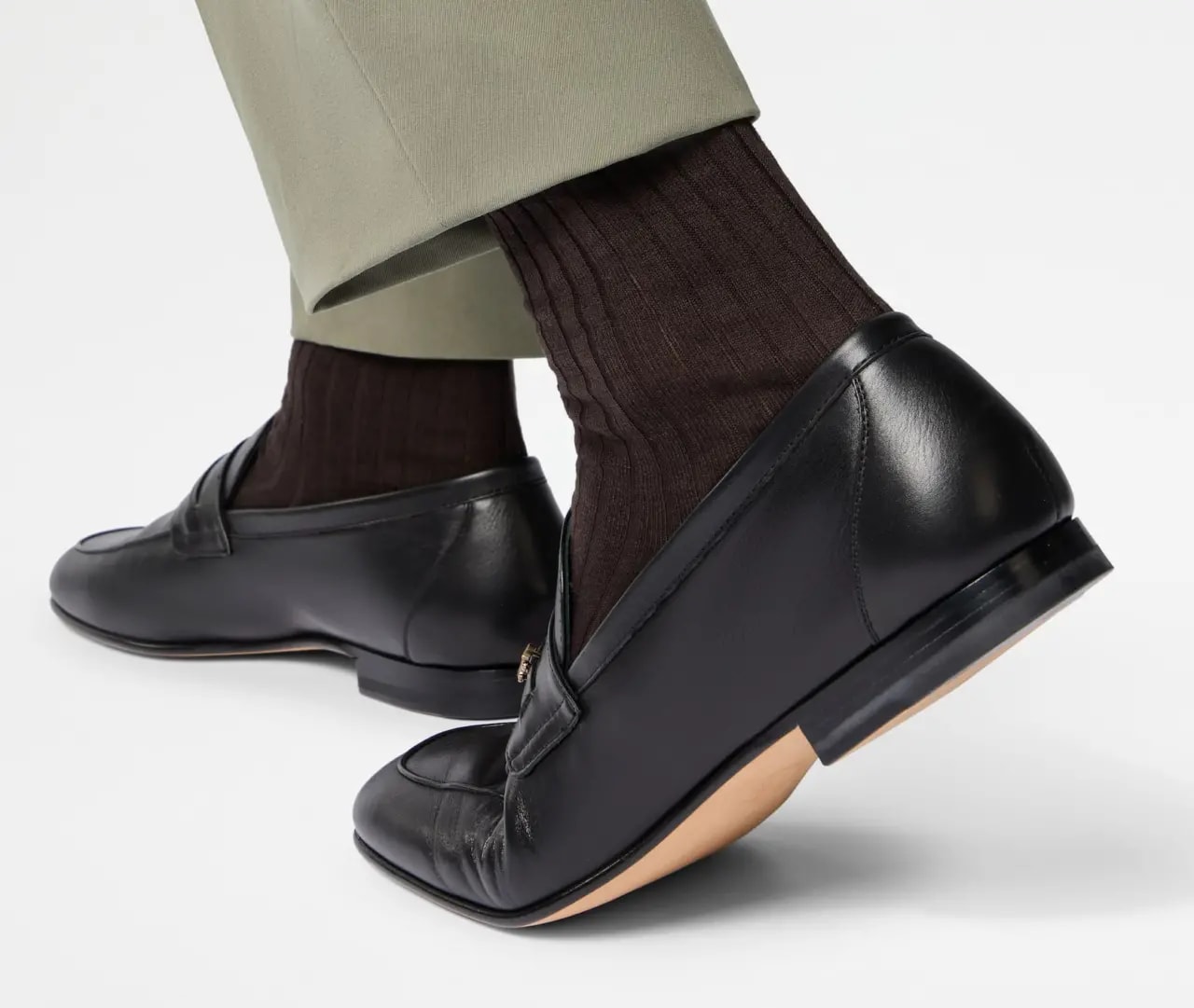 Giày Tods Loafers In Leather 'Black' XXM13L0IJ80THCB999 — ảnh 2