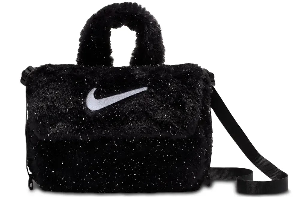 Túi Nike Older Faux Fur Crossbody Bag 'Black' FZ1329-010