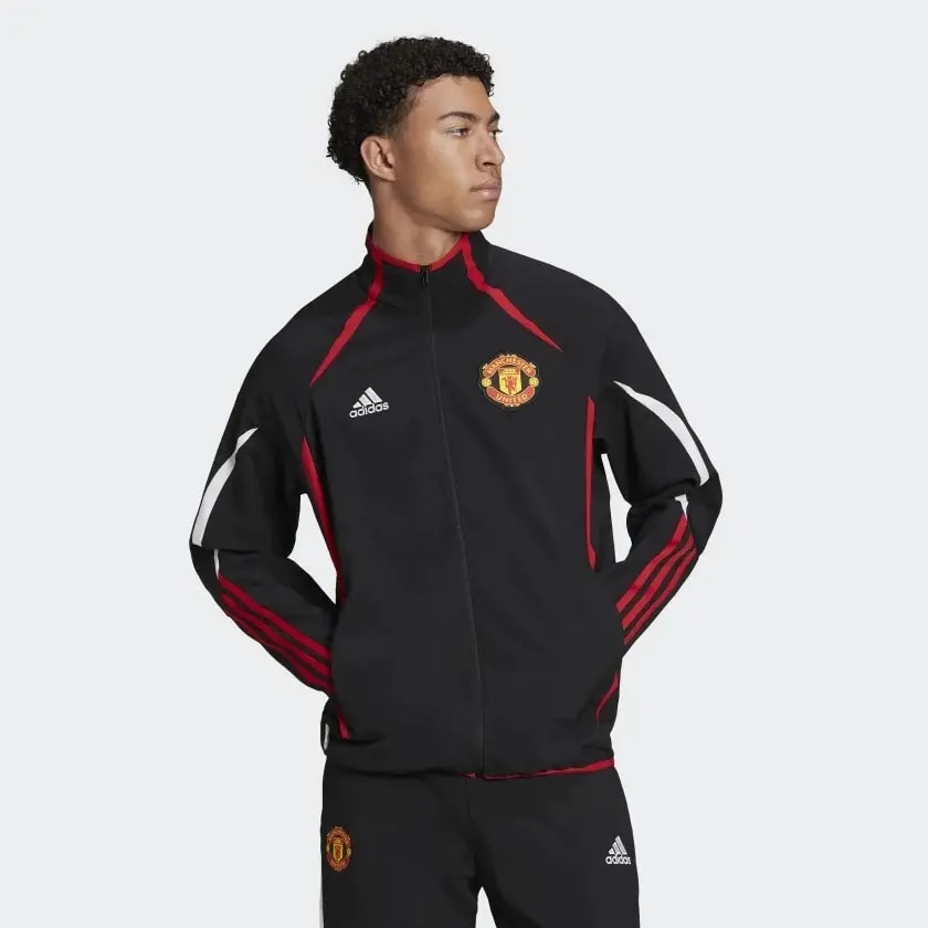 Áo Adidas Teamgeist Manchester United 'Black Red' H64069 — ảnh 2