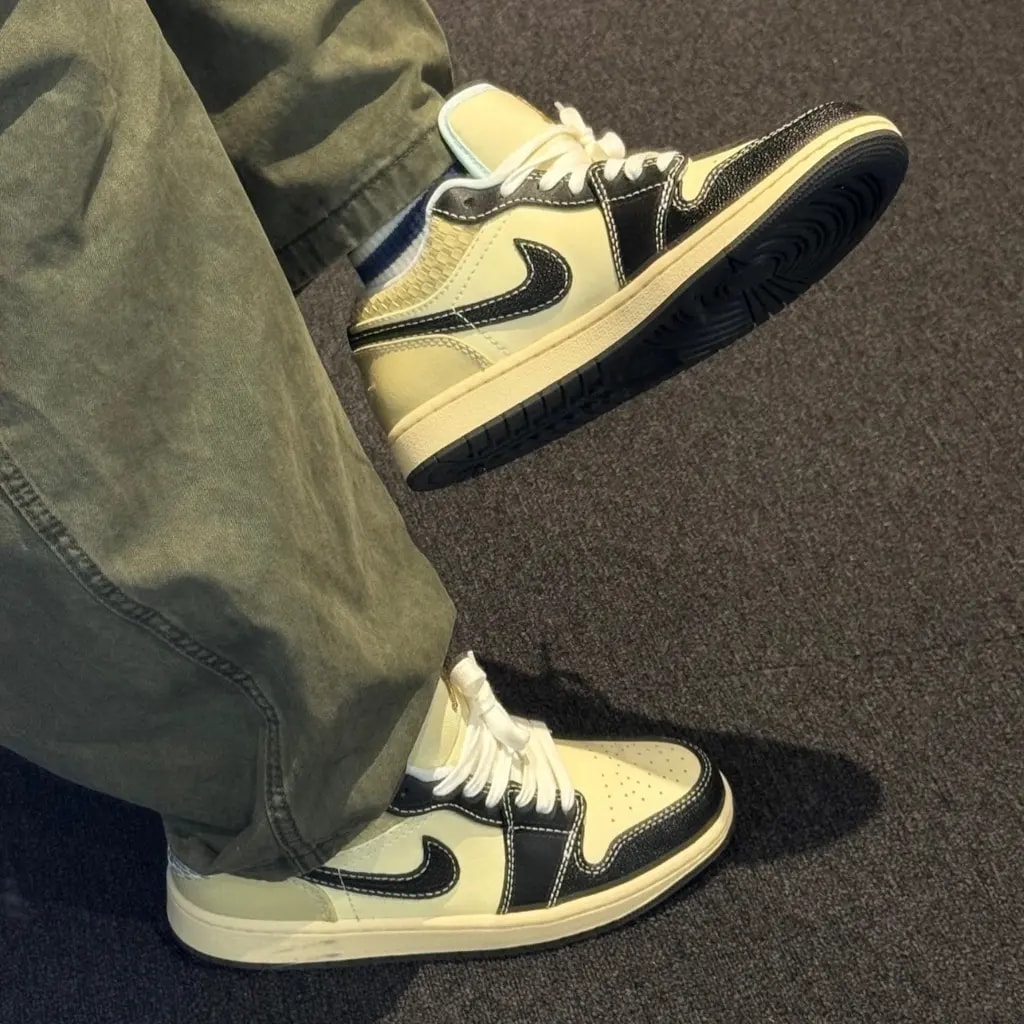 Giày Nike Air Jordan 1 Low SE 'Woven' HQ3437-101 — ảnh 3