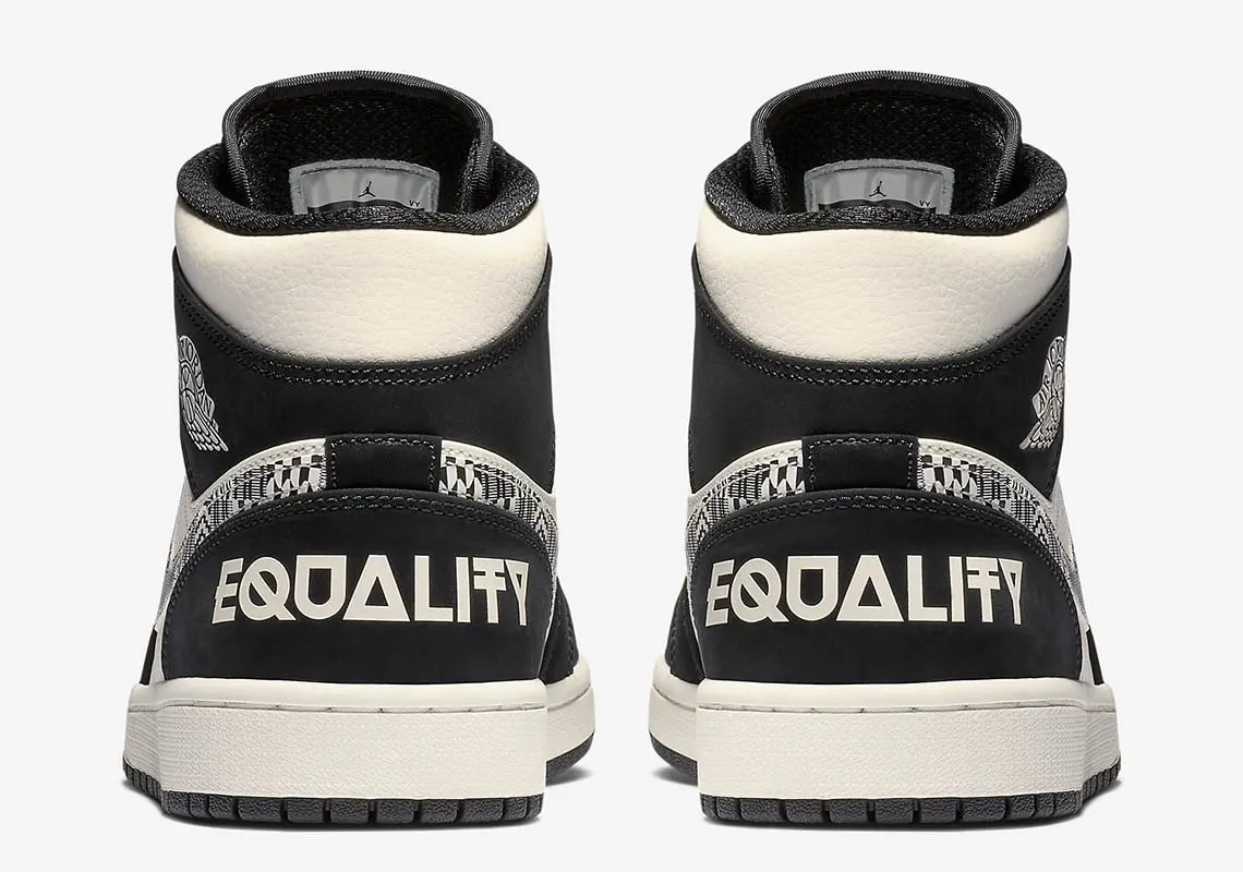 Giày Nike Air Jordan 1 Mid 'Equality' 852542-010 — ảnh 4