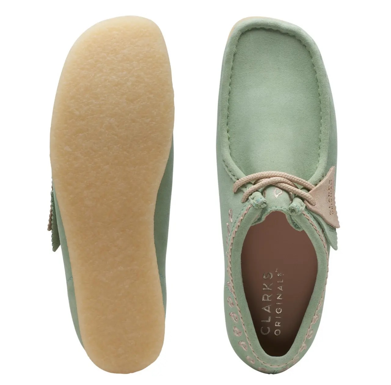 Giày Clarks Wallabee Low '﻿Green Embroidery' 26172073 — ảnh 3
