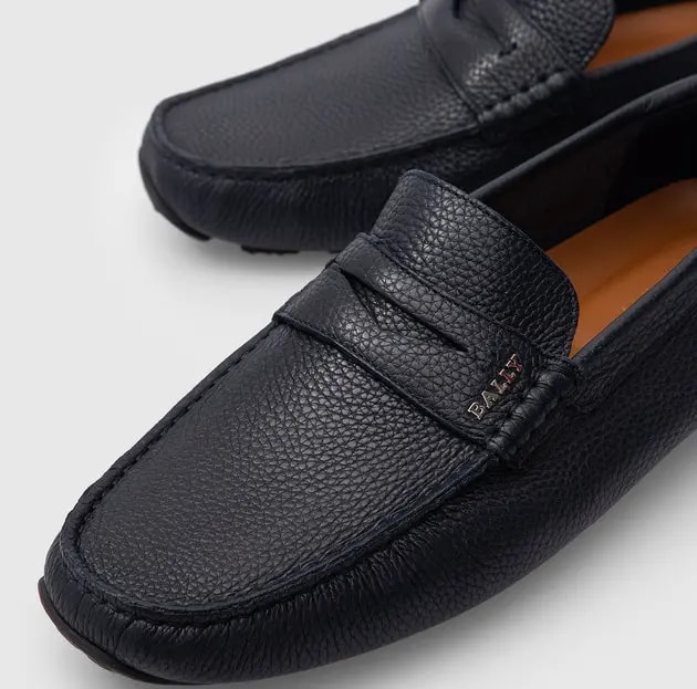 Giày Bally Pavel Leather Loafers 'Navy' 6234458 — ảnh 3