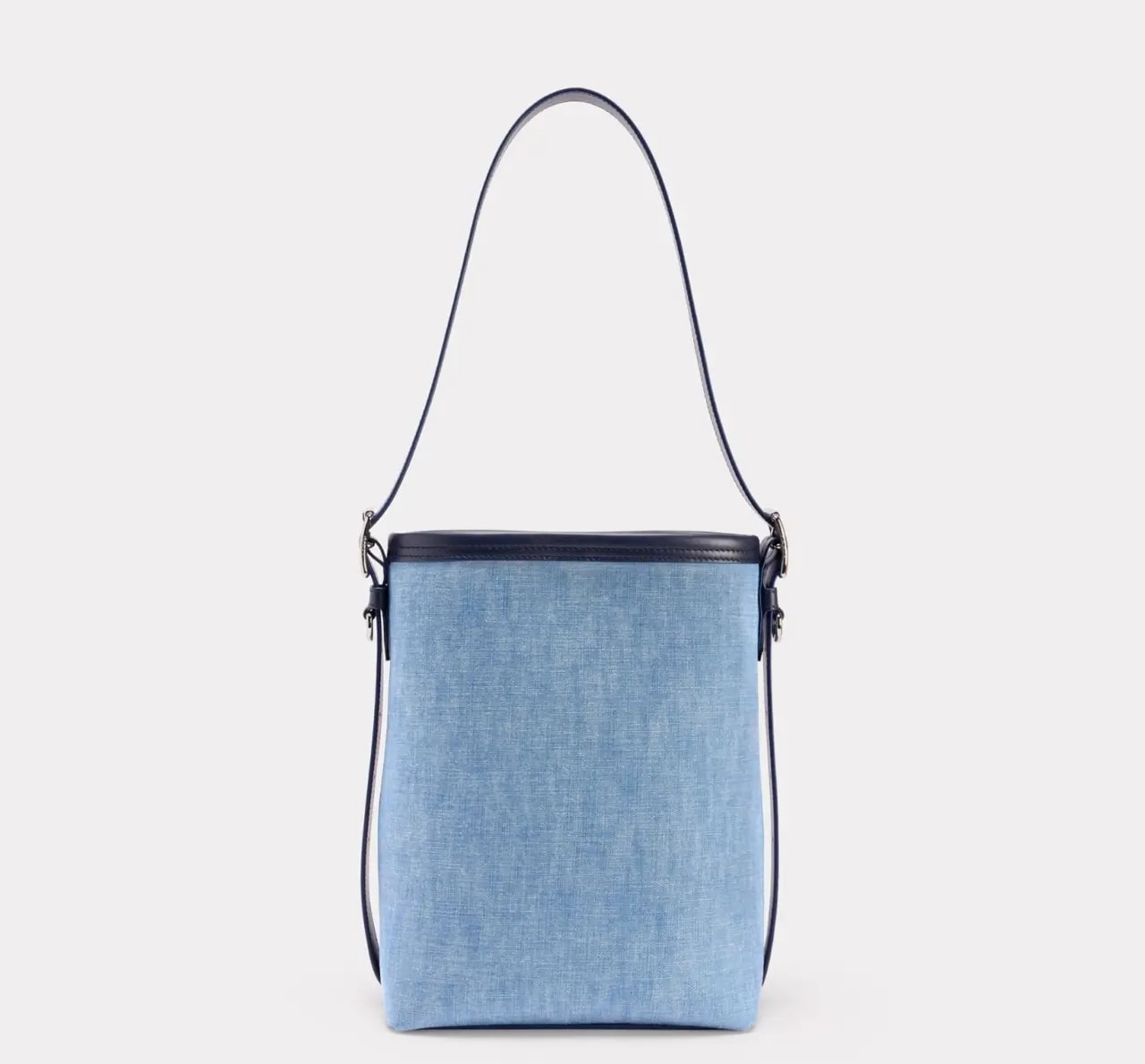 Túi Kenzo 18 Denim Leather Bucket Bag 'Blue' FE52SA2046H4DT — ảnh 3