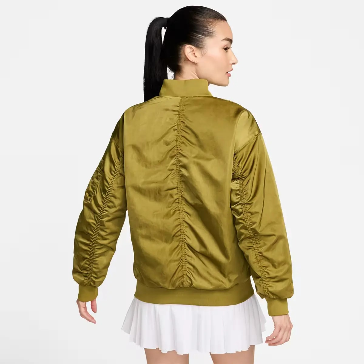 Áo Nike As W NSW VRSTY BMBR JKT 'Pacific Moss' DV7877-307 — ảnh 3
