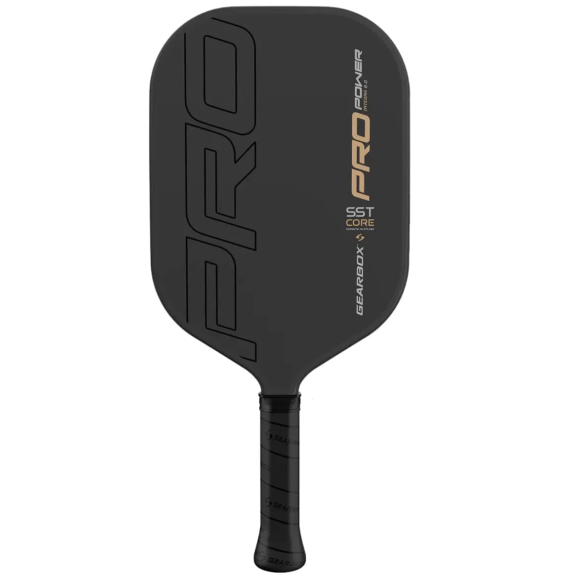 Vợt Pickleball Gearbox Pro Power Integra 'Black' — kich-thuoc: 14mm