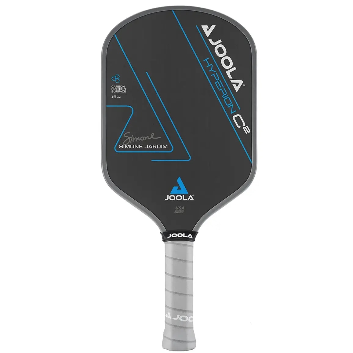 Vợt Pickleball Joola Simone Jardim Hyperion C2 'Black Blue' — kich-thuoc: 16mm
