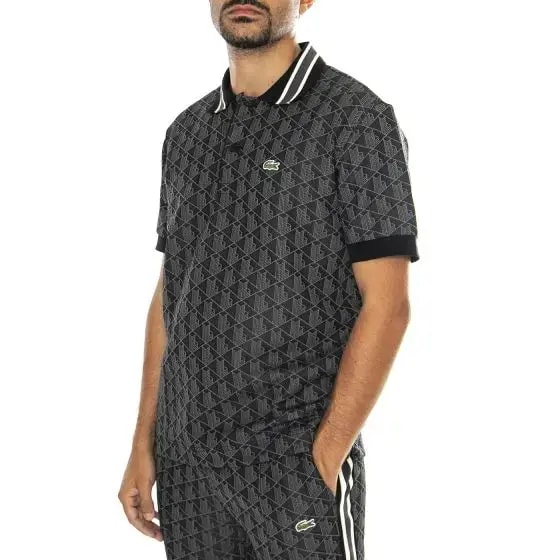 Áo Lacoste Polo Jacquard 'Grey' DH1417-10-4PC — ảnh 3