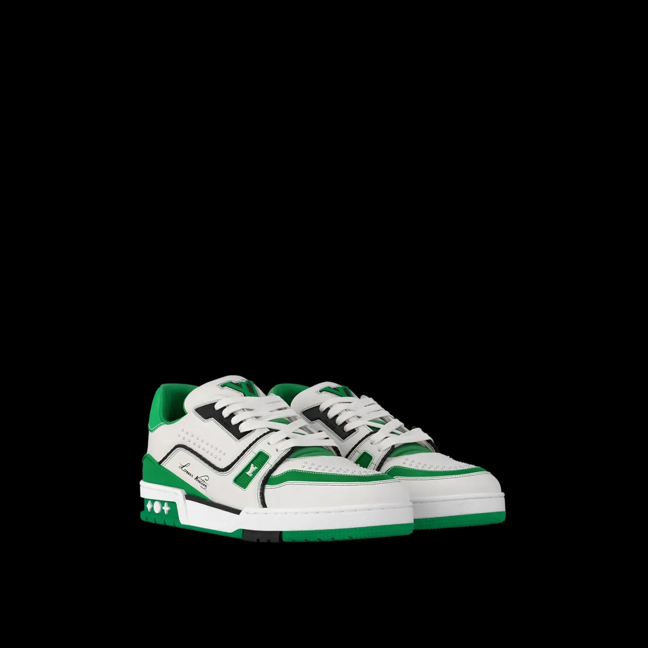 Giày Louis Vuitton LV Trainer Sneaker 'Green' 1AD7KL — ảnh 2