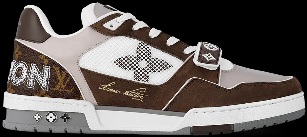 Giày Louis Vuitton LV Trainer 'Moka Brown' 1ACD7K — kich-thuoc: 40