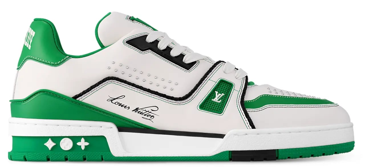 Giày Louis Vuitton LV Trainer Sneaker 'Green' 1AD7KL — kich-thuoc: 41