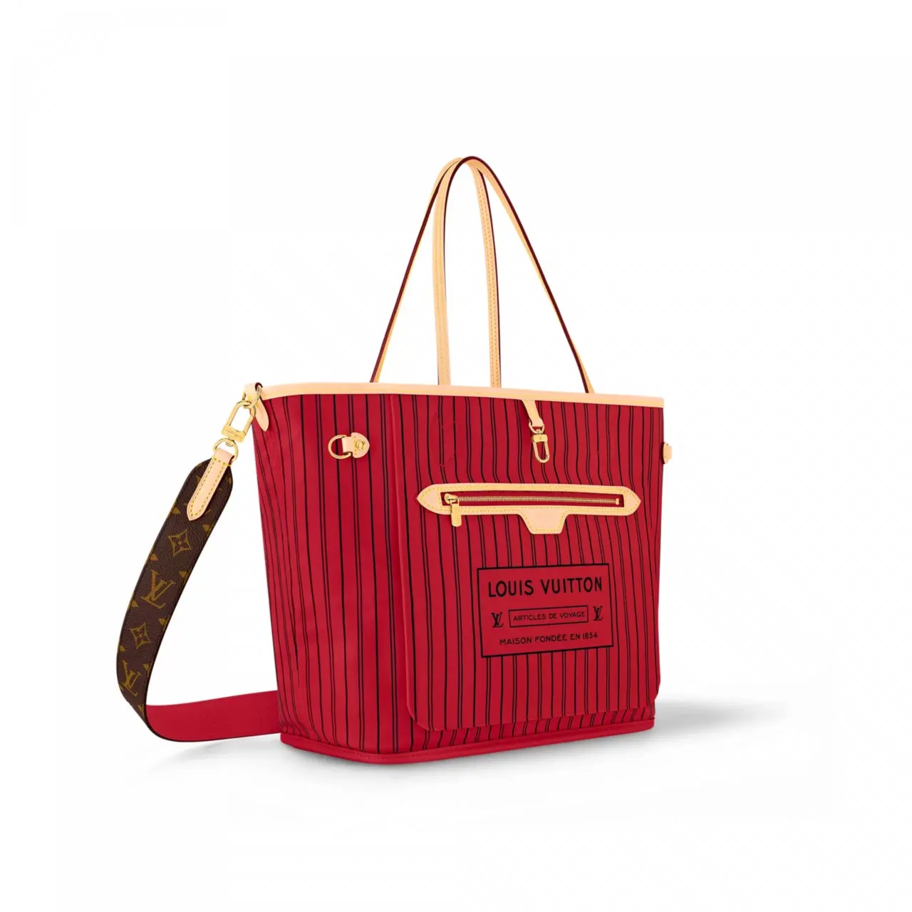 Túi Louis Vuitton Neverfull Bandoulière 'Red' M12096 — ảnh 2