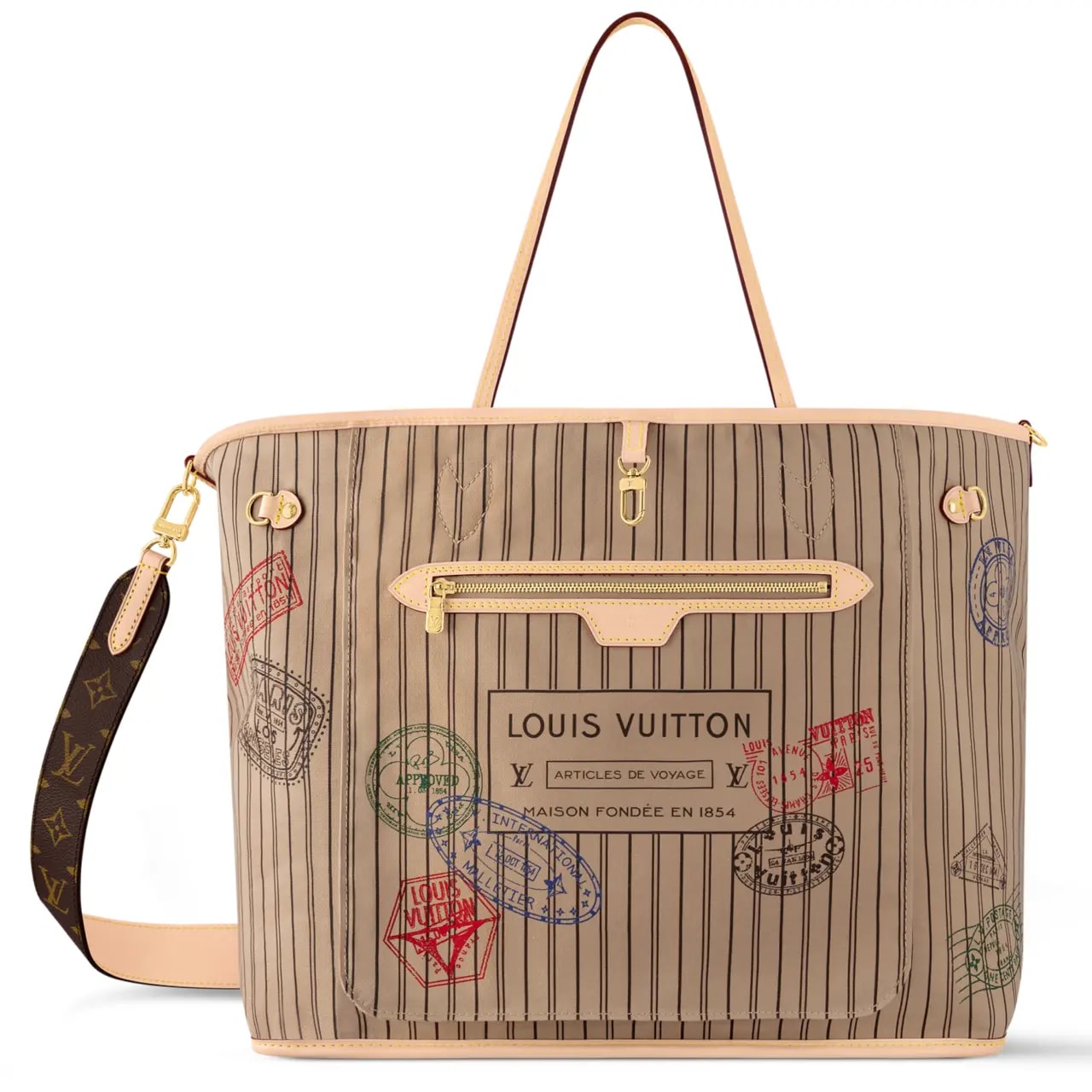 Túi Louis Vuitton Neverfull Inside Out 'Light Brown' M11948