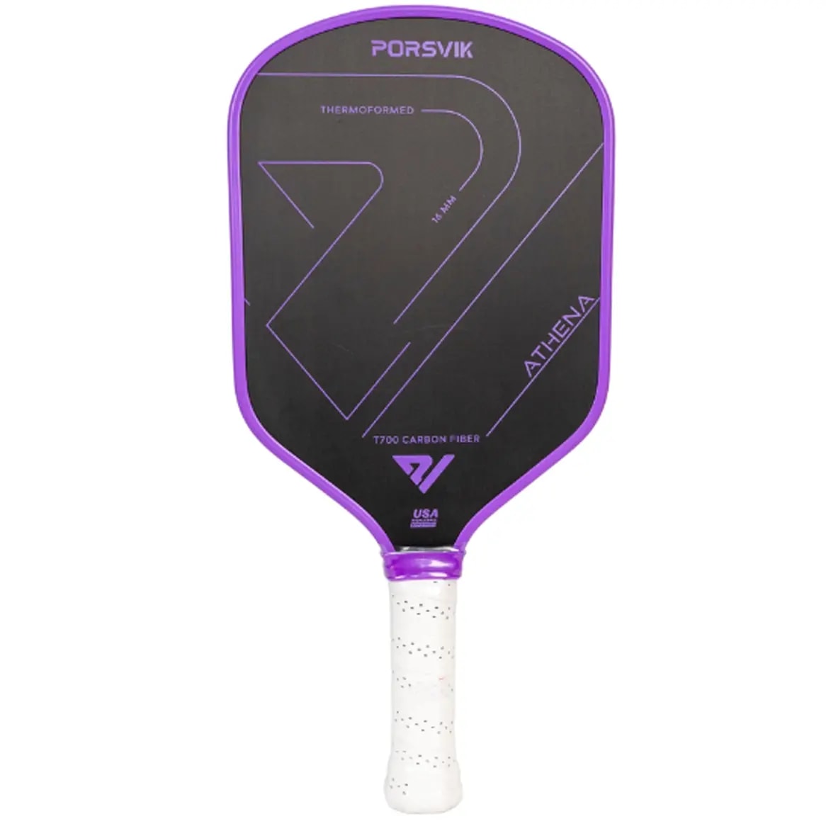 Vợt Pickleball Porsvik Athena 'Purple' — kich-thuoc: 16mm