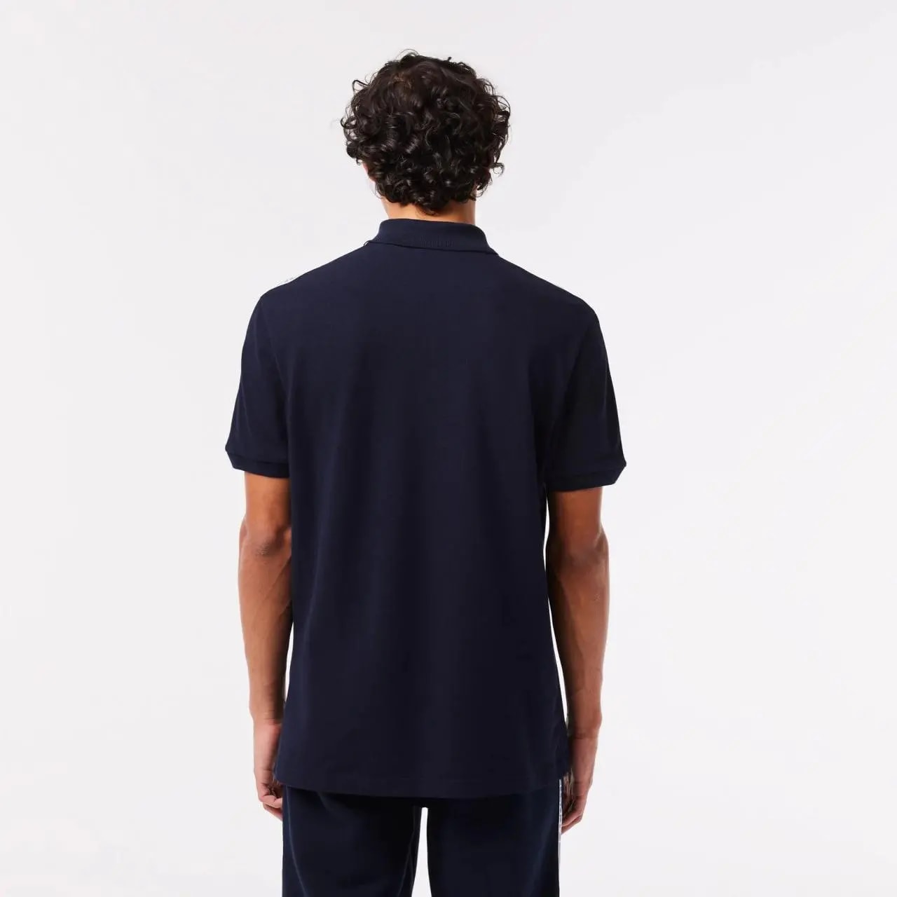 Áo Lacoste Logo Stripe Stretch Cotton 'Navy' PH5075-51-166 — ảnh 3
