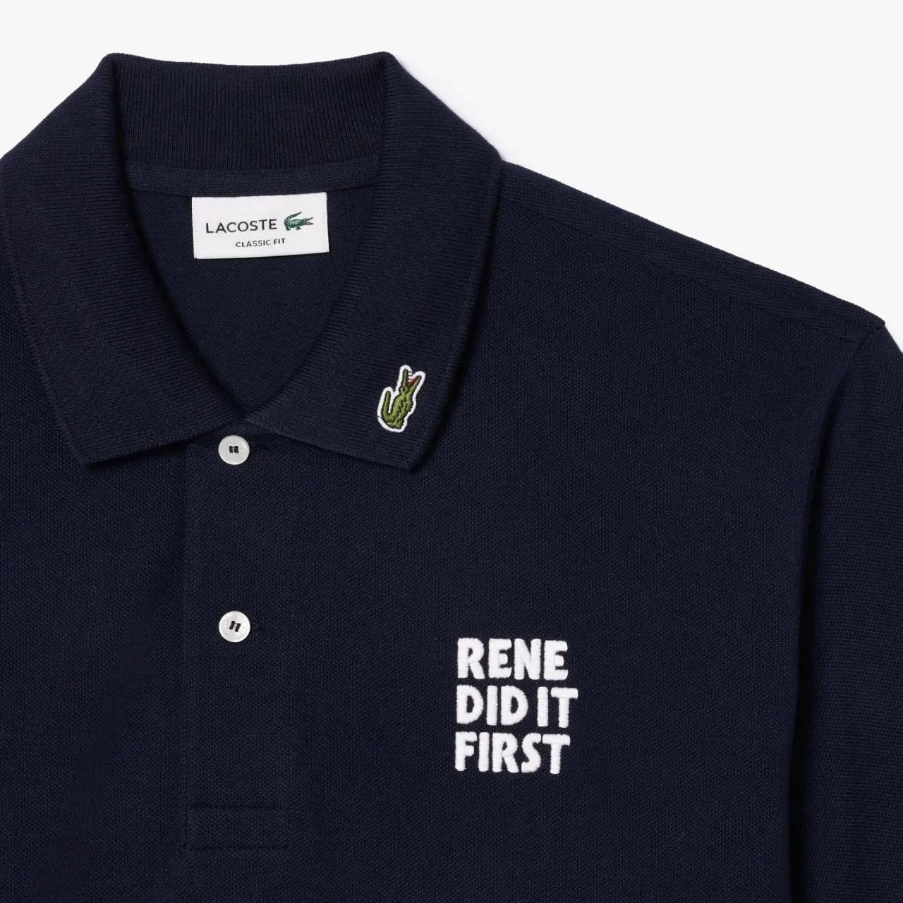 Áo Lacoste Rene Did It First 'Navy' PH8017-51-166 — ảnh 2