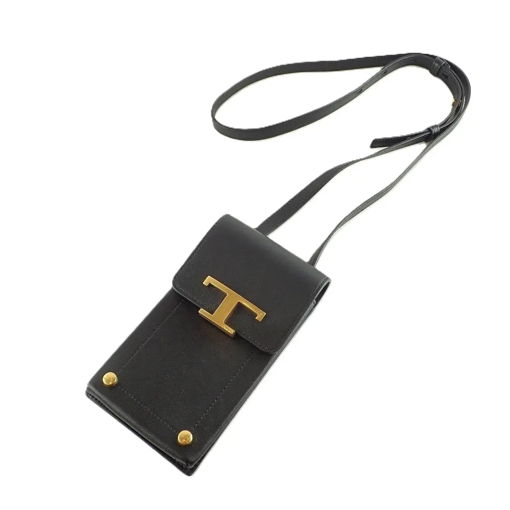 Túi Tod's T Timeles Leather 'Black' XAWTSAOV302RORB999 — ảnh 2